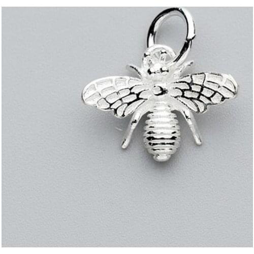 1PC 925 Sterling Silver Bee Bracelet Dangle Charm Pendant DIY A2685