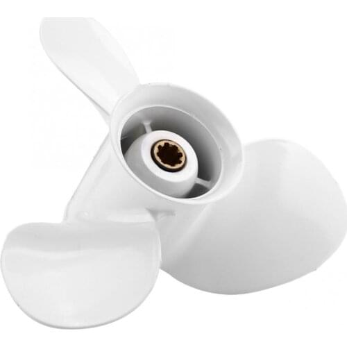 9 1/4 x 11j for Yamaha 9.9-15-20HP 3 Blade Aluminium 8 Spline Propeller 48-828152A12 Mariner Propeller