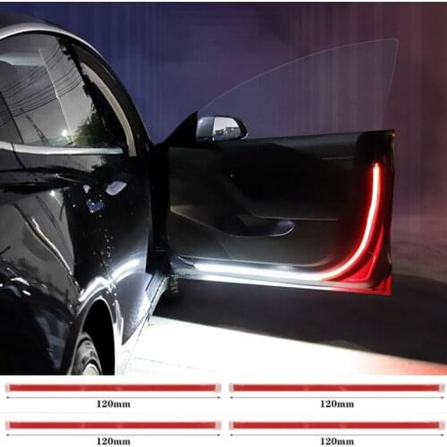 120cm Car Interior Door Welcome Light LED Auto Door Safety Warning Strobe Signal Lamp Strip 12V For Audi BMW Door LED Bar Lamps