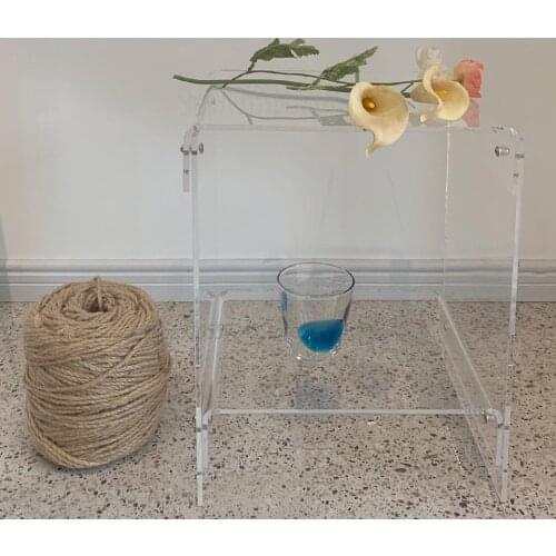 Nordic Acrylic Simple Sofa Small Side Table Transparent Bedside Table Designer Net Red Ins Creative Storage Coffee Table