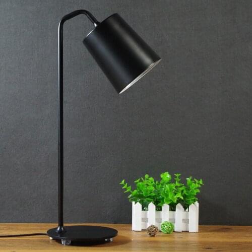 Nordic Simple Fashion Creative LED Reading Desk Lamp Eye Bedside Study Bedroom Iron Table Lamp
