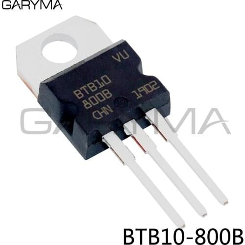 10pcs BTB10-800B BTB10 Thyristor TRIAC TO-220