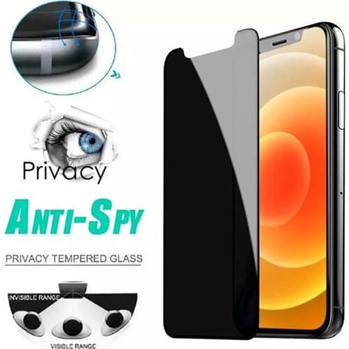 9H Anti-Spy Peep Tempered Glass for IPhone 12 Pro Max Mini Privacy Half Screen Protector on IPhone 11 Pro XS Max X XR 6 7 8 Plus