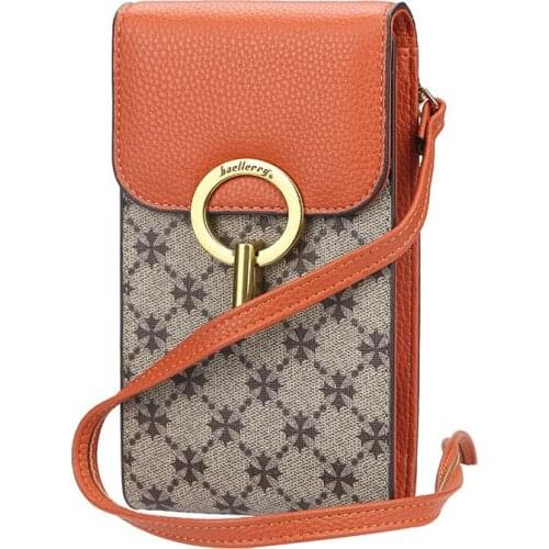 Cell Phone Pocket Pu Leather Ladies Crossbody Purse Female Messenger Bags Multi-Function Small Shoulder Bag for Women with Card