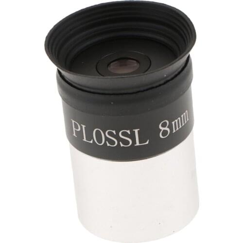 1.25" / 31.7mm 8mm Telescope Eyepiece Lens - 4-element Plossl Design - Fit for