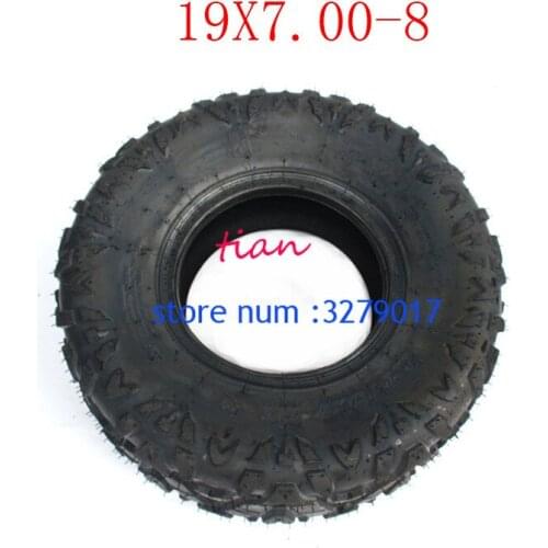 2PCS GO KART KARTING ATV UTV Buggy 19X7.00-8 Inch Wheel Tubeless Tyre Tire