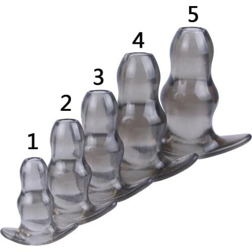 5pcs/set Sex Hollow Anal Beads Butt Plug Anal Sex Toys For Woman Man Prostate Stimulator Masturbator No Vibrator Anal Expander