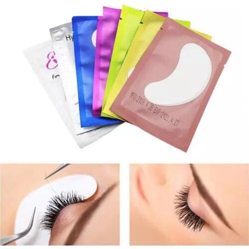 50/100 Pairs under eye pads Lash Eyelash Extension patches Wholesale Lint Free gel eye pads lash Make Up Tool Eye Tips Sticker
