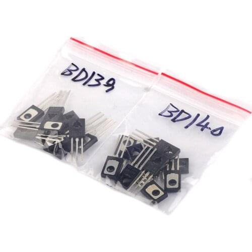 50PCS BD139 BD140 TO-126 ( BD140 25PCS + BD139 25PCS )