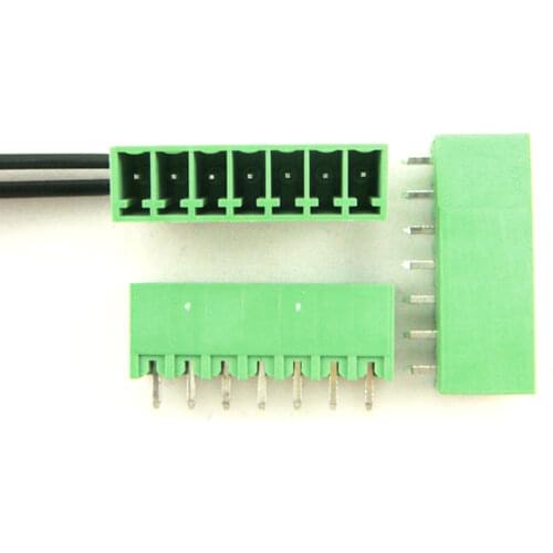 50pcs/lot) 15EDG-3.5-6P Straight Pin PCB Screw Terminal Block Connector 3.5mm Pitch 6 Pins Plug in