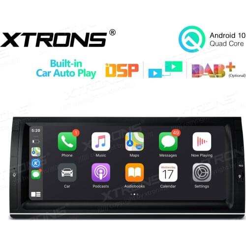 10.25" Android 10.0 OS Car Multimedia System Player GPS Radio for BMW X5 E53 1999-2006 with Built-in Wired CarPlay Function