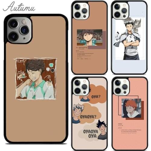 Haikyuu Character Phone Case for iPhone 11 12 Pro Max mini X XR XS SE 2020 5 6S 7 8 Plus Samsung Galaxy S8 S9 S10 Cover shell