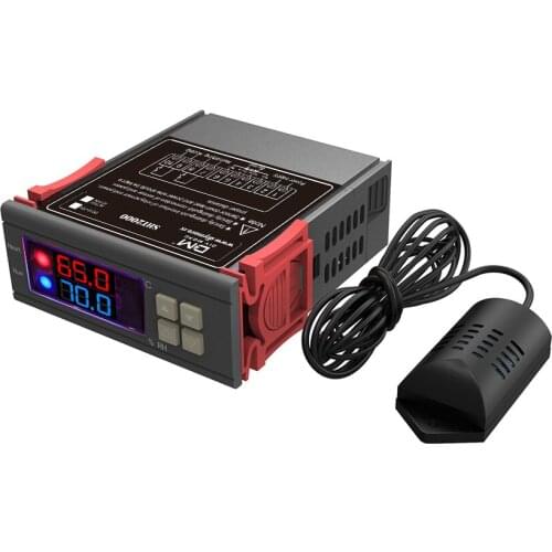 SHT2000 Digital Thermostat Temperature Humidity Controller Thermometer Hygrometer Indicator Temperature Regulator for Incubator