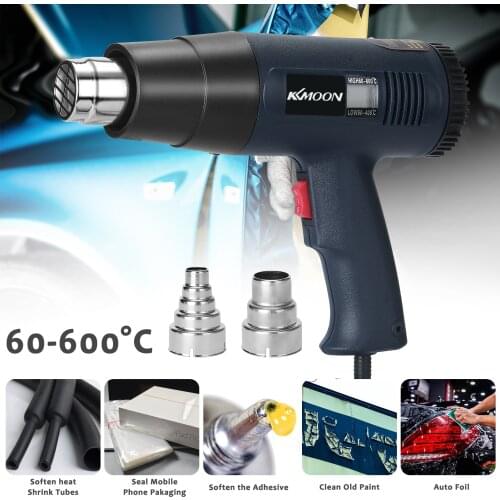 2000W Electric Hot Air gun Handheld Dual Wind Speed Stepless Thermostat Film Digital Display Heating Hot Air Power Tool