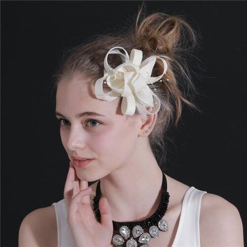 Imitation Sinamay Wedding Cute Headwear Gorgeous Ladies Cocktail Hair Fascinator Accessories Mesh Bride Headdress Occasion Party