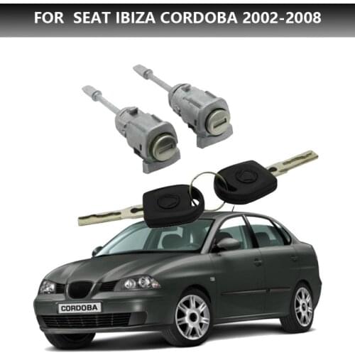 Door Lock Cylinder Repair Kit For Seat Cordoba Ibiza III 6L3837167B/6L3837168B WITH KEY 2002-2208