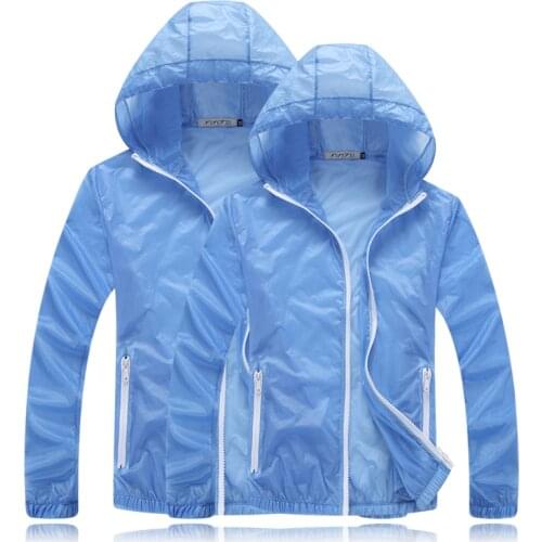 Men Women Ultralight Anti-UV Skin Coat Jacket Outdoor Sports Quick Dry Sun Protective Hiking Windbreaker Hooded Cycling Jersey