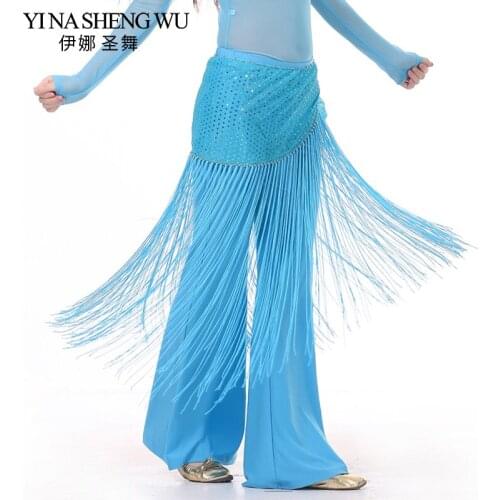 Top Selling Belly Dancing Oriental Dance Hip Waist Chain Hip Towel Fringed Indian Dance Clothing Costumes