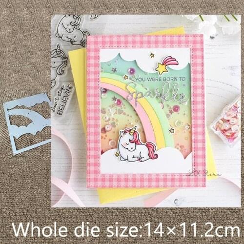 XLDesign Craft Metal Cutting Dies stencil mold Clouds frame decoration scrapbook Album Paper Card Craft Embossing die cuts