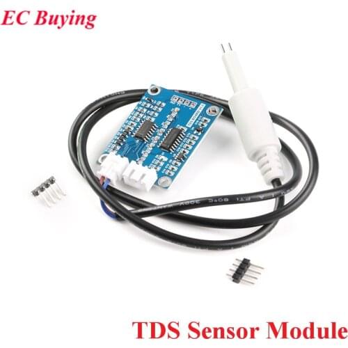 TDS Sensor Module Dissolved Solids Analog Signal Soluble Solid Water Quality Detection DS18B20 Temperature for Arduino 51/STM32