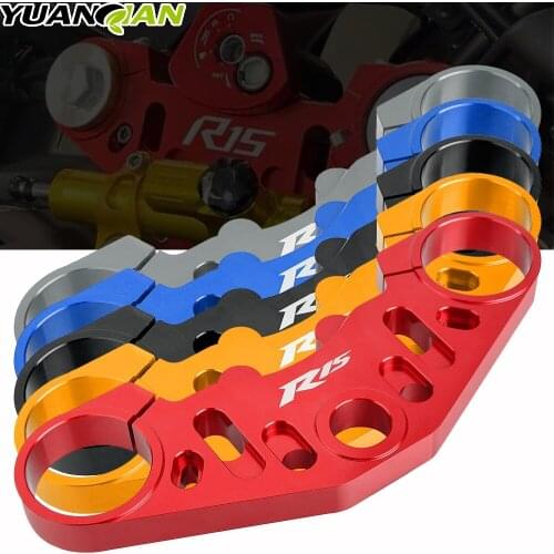 Motorcycle CNC Protection Plate direction modification Performance triple clamp For YAMAHA YZF R15 V3.0 YZF-R15 V3 2017 - 2020