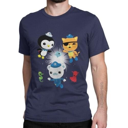 Men T-Shirt The Octonauts Novelty Pure Cotton Tees Classic Short Sleeve To Your Stations T Shirt O Neck Clothes New Arrival