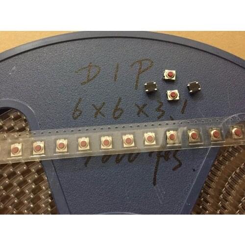 Original new 100% import DIP touch switch SMD 6*6*3.1 waterproof and dust-proof DTSJW-66R IP67