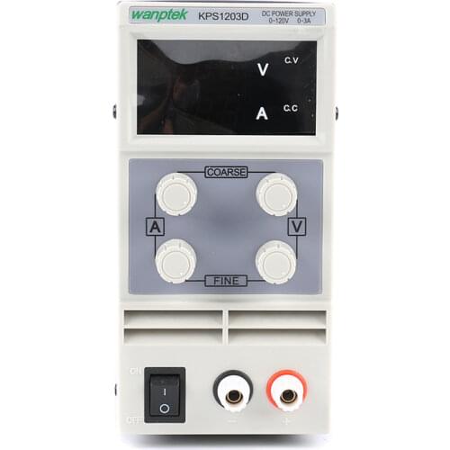 KPS-1203D Mini Adjustable Digital DC Power Supply ,0~120V 0~3A ,110V-220V Switching Power Supply 0.1V/0.01A FOr US/EU/AU Plug