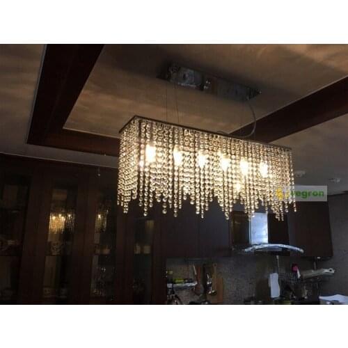 Modern chandelier lighting 100% K9 Lustre crystal chandeliers ceiling led lights for home Art Deco Dining Room Lights Nordic
