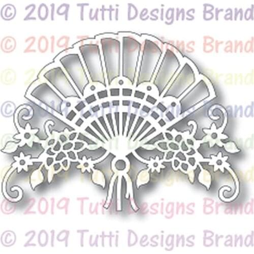 Floral Fan 2021 Metal Cutting Dies for DIY Scrapbooking and Card Making Decor Embossing Craft No Stamp
