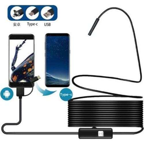 3in1 5.5mm/8mm 720P Water-proof USB Endoscope Camera For Android OTG Smart Phone