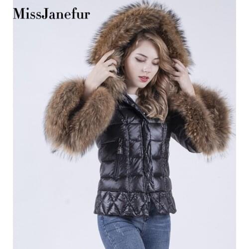 Real Fur Coat Natural Fox Fur Collar 2019 Winter Jacket Women Loose Short Down Coat White Duck Down Jacket Thick Warm Down Parka