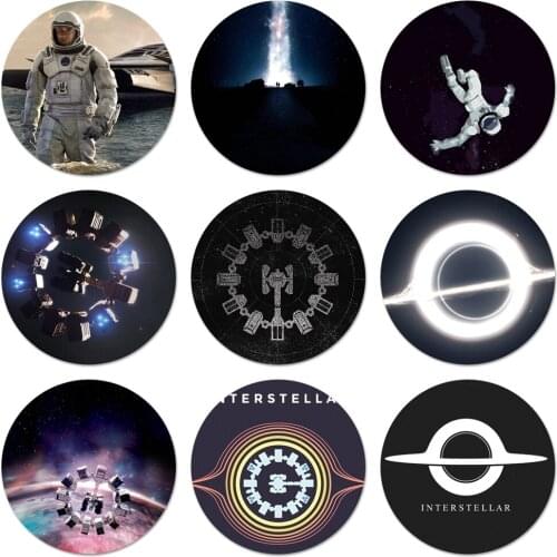 Interstellar Icons Pins Badge Decoration Brooches Metal Badges For Clothes Backpack Decoration 58mm