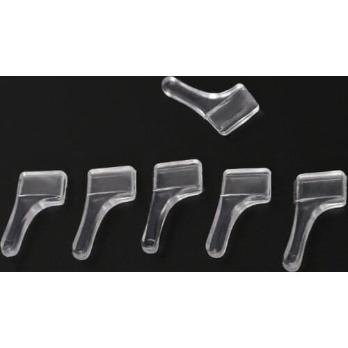 10 Pairs Transparent Ear Hooks Glasses Leg Non Slip PVC Holder Temple Tip Soft U90E
