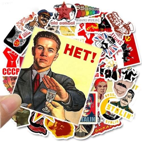 10/30/50PCS/Pack Mixed Soviet Union Stalin USSR CCCP HET Stickers Skateboard Luggage Guitar Laptop Funny Graffiti Retro Sticker