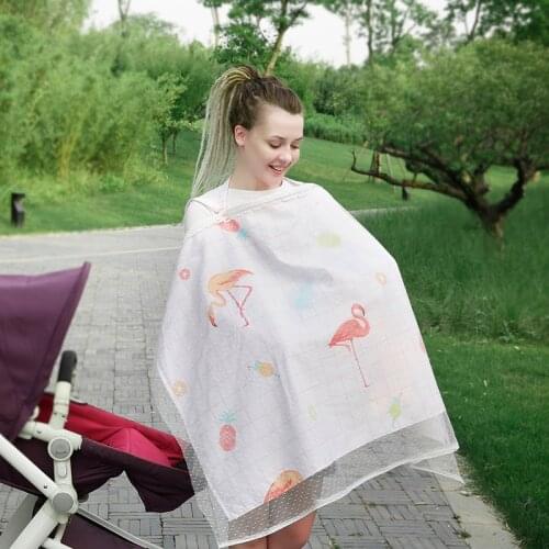 100% Cotton Breathable Breastfeeding Cover Baby Feeding Apron Scarf Baby Breast Nursing Poncho Cover Stroller Cover 70*110CM
