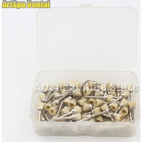 100pcs Dental Prophy Polishing Brushes Brush cup shaped bristle brushes
