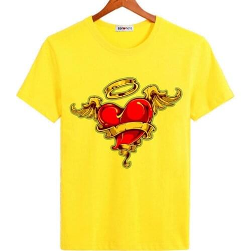 2021 Cupid Heart lovely t shirt new arrival cool t-shirt Good quality brand t shirt men cool joker tee shirt homme