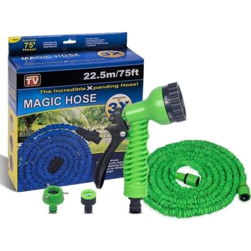 25FT-250FT Garden Hose EU Hose Plastic Hoses Pipe With Spray Gun Expandable Magic Flexible Car Wash Hose Spray