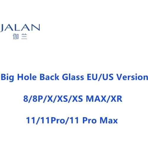 5pcs Big Hole Back glass For XR 11 Pro Max 11pro US EU version back cover repair replacement not have back camera lens