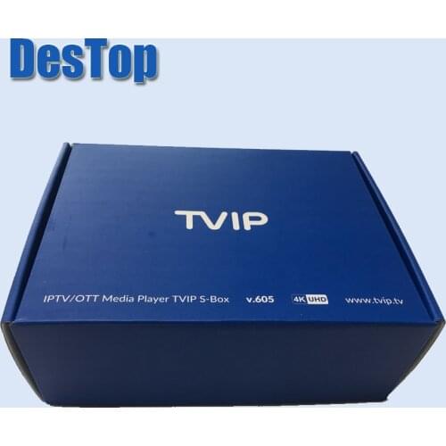 TVIP 605 set top box 4K dual frequency WiFi 4k/2.4G 5G Ultra High Definition 6pcs/lot