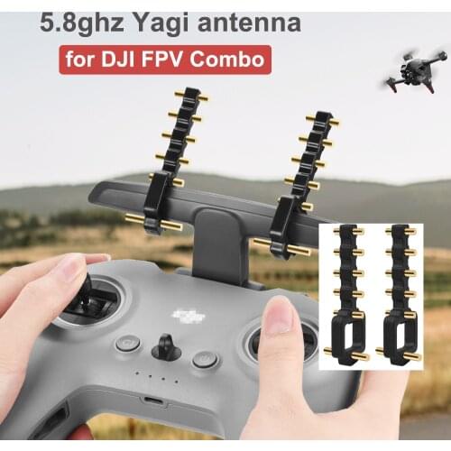 For DJI FPV Combo Remote Controller 2 Yagi Antenna Signal Booster Antenna Range 5.8GHZ Transmitter Extender Drone Accessories