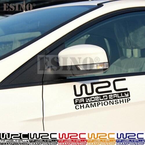 New Car Styling Fashion Creative Auto Decorative Decals WRC FIA World Rally Championship Car Reflective Vinyl Car Body Decals