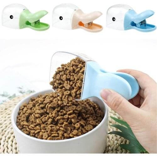 Safe Durable Multi-Purpose Pet Cat Dog Food Scoop Duckbilled Spoon Feeder Feeding Supplies Not Easy To Fall Off