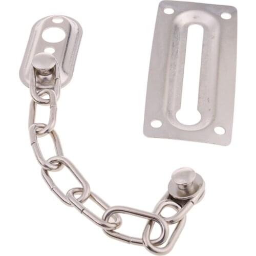Safety Sliding Chain Door Guard Polished Hotel Office Security Bolt Locks