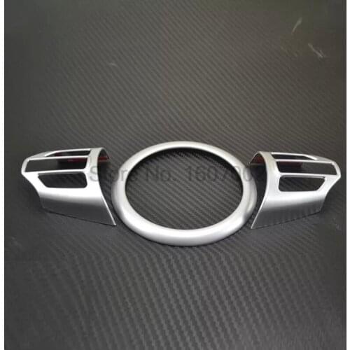 For KIA Sorento L 2015 ABS Chrome Car Central Consoles Steering Wheel Molding Trim Cover Interior Accessories