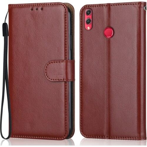 Flip Leather Case on For Huawei Honor 8X 8 X 6.5'' JSN-L21 Case Honor 8X Wallet Case for On Honor 8X Back Cover Luxury Phone Bag