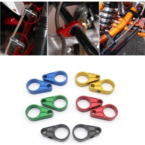 CNC ATV A-Arm Brake Line Clamps For Honda FourTrax ATC125 200 250 350 TRX125 TRX200 TEX350 TRX400 TRX450 Foreman 350 450 500