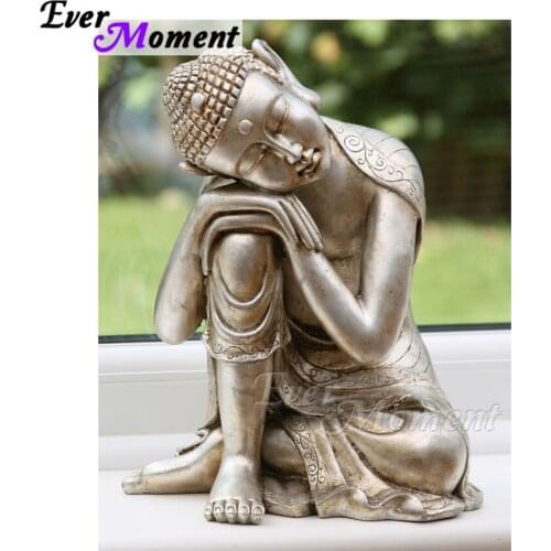 Diy 5d Buddha zen mosaic painting full square diamond painting cross stitch kits rhinestone embroidery people home decor ASF551