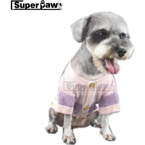 Pet Dog Cardigan Sweater Jumper Winter Warm Hoodie Jacket Coat Clothes for Small Medium Dogs Schnauzer French Bulldog Pug GKC79